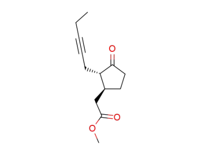 (2R*,3S*)-3-methoxycarbonylmethyl-2-(2-pentynyl)cyclopentanone